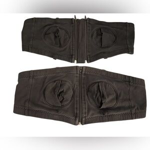 2 Simple wishes Black Zipper Front PUMPING Bra size XS-M